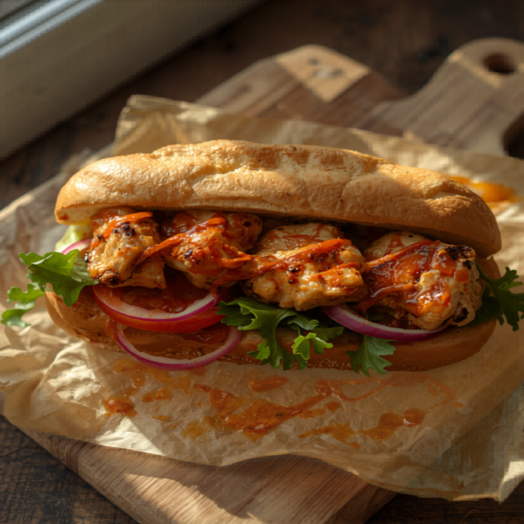 Sandwich brochette poulet 2 viandes